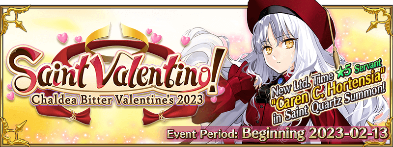 Saint Valentino! Chaldea Bitter Valentine's 2023 | Fate